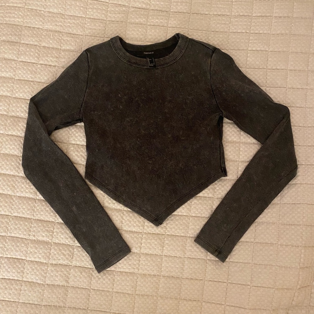 Long sleeve, “V” bottom Forever 21 shirt